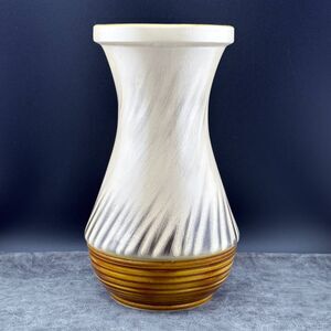 Vintage Sylvac Pottery #4581 Vase England Beige Brown 1960s Retro 9" H